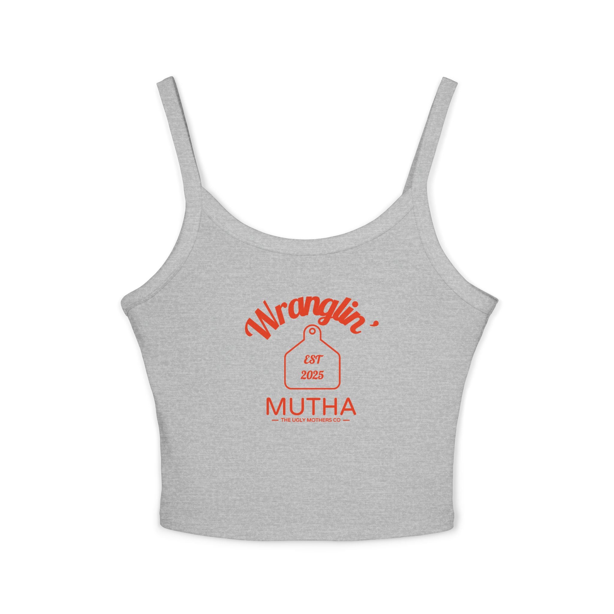 Wranglin' Mutha Cow tag Tank Top