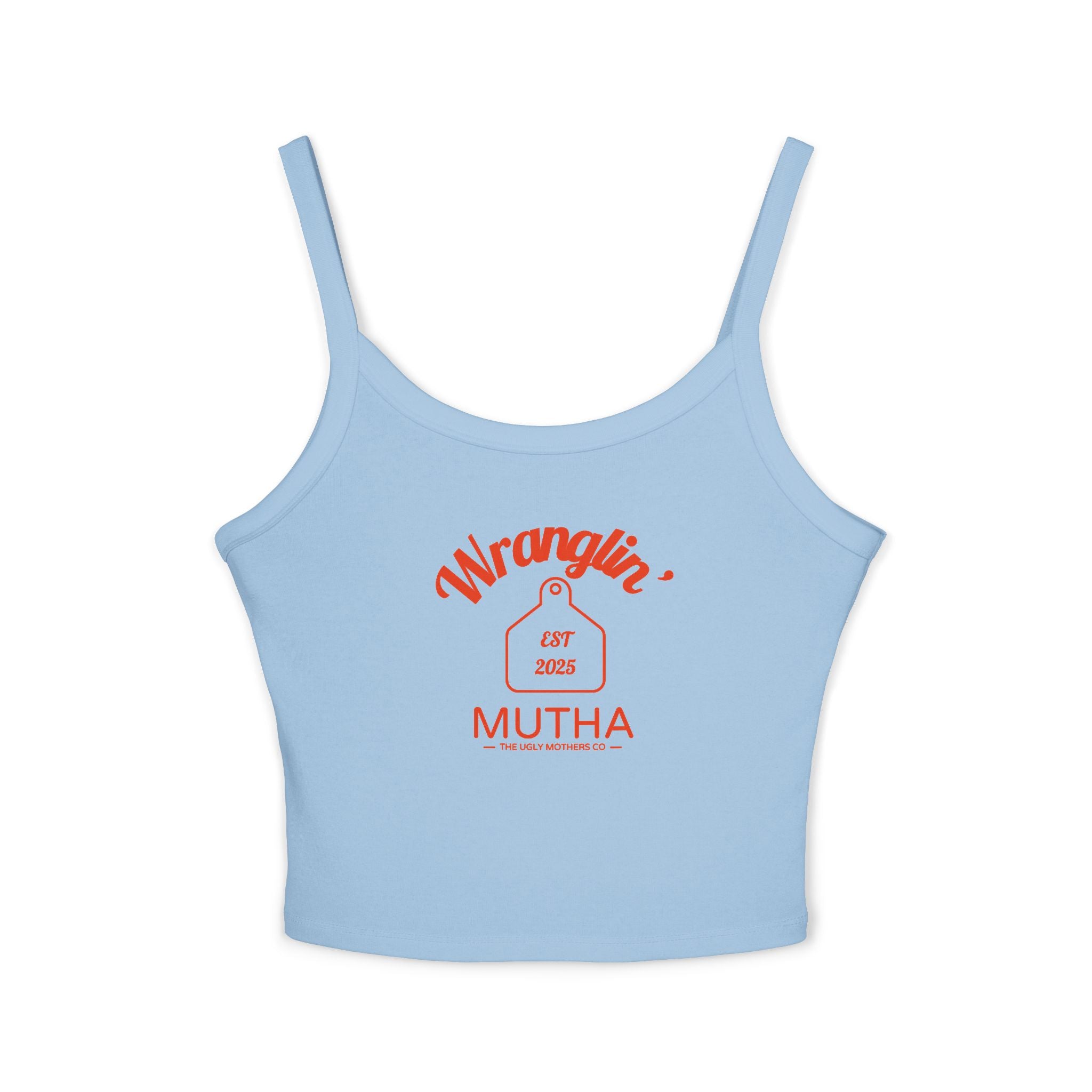 Wranglin' Mutha Cow tag Tank Top