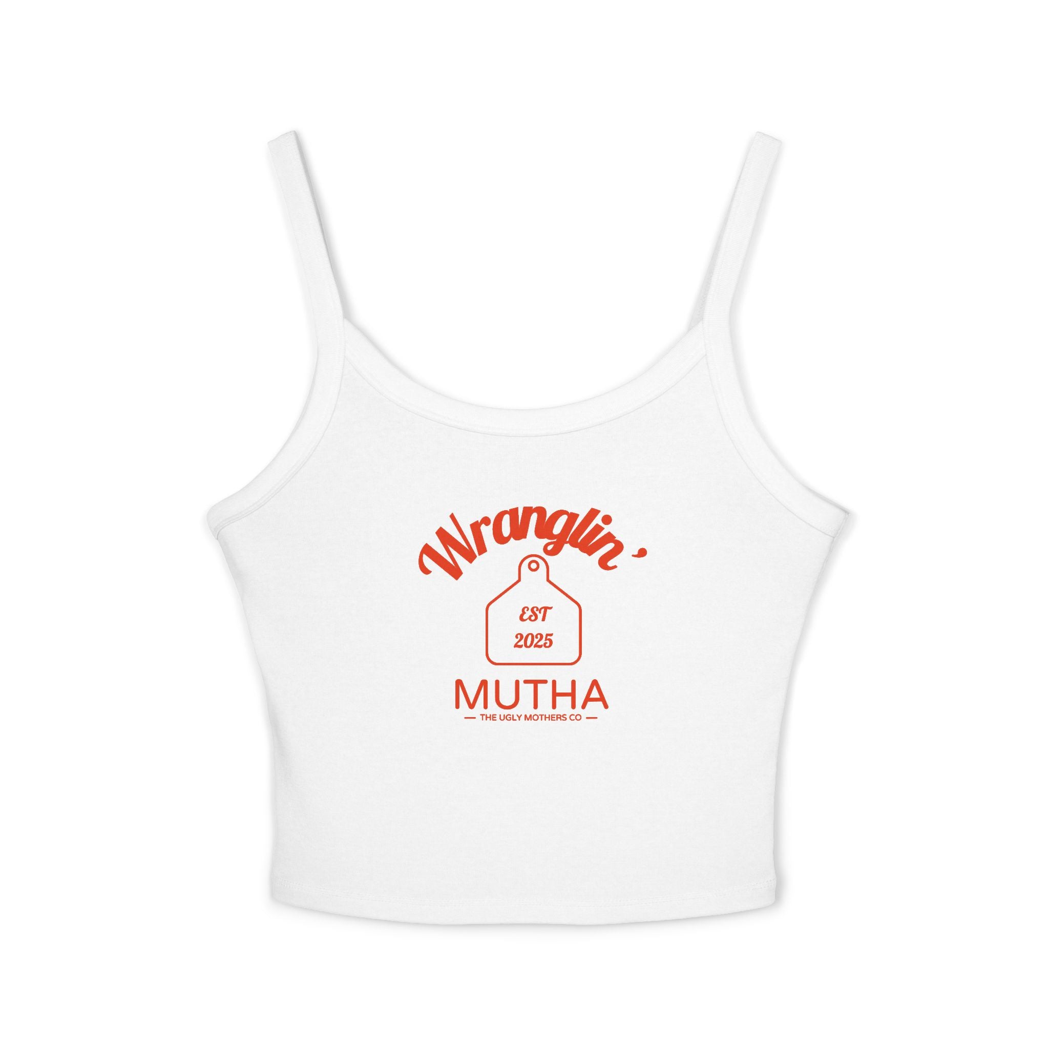 Wranglin' Mutha Cow tag Tank Top