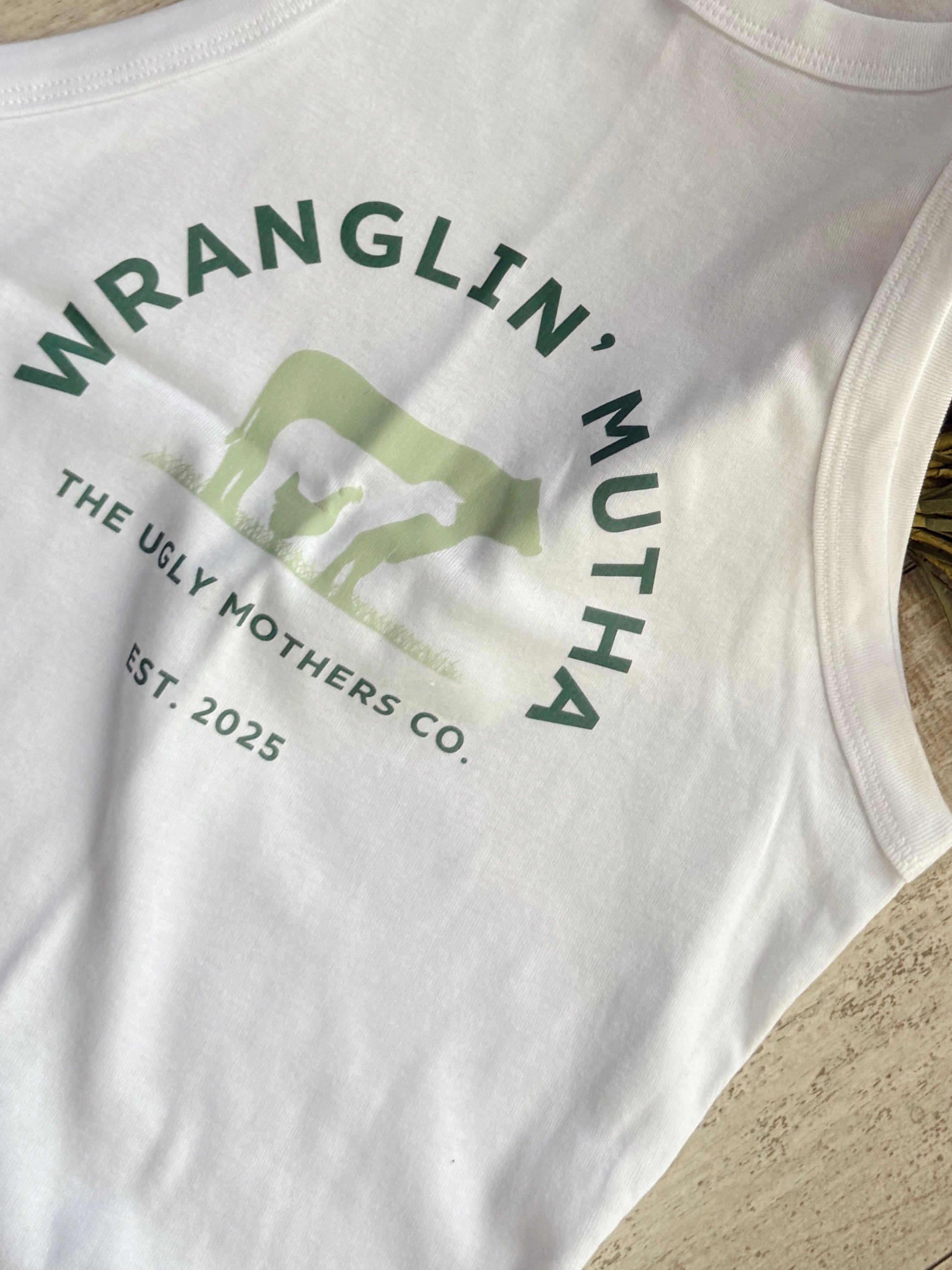 Wranglin' Mutha Ranch Racerback