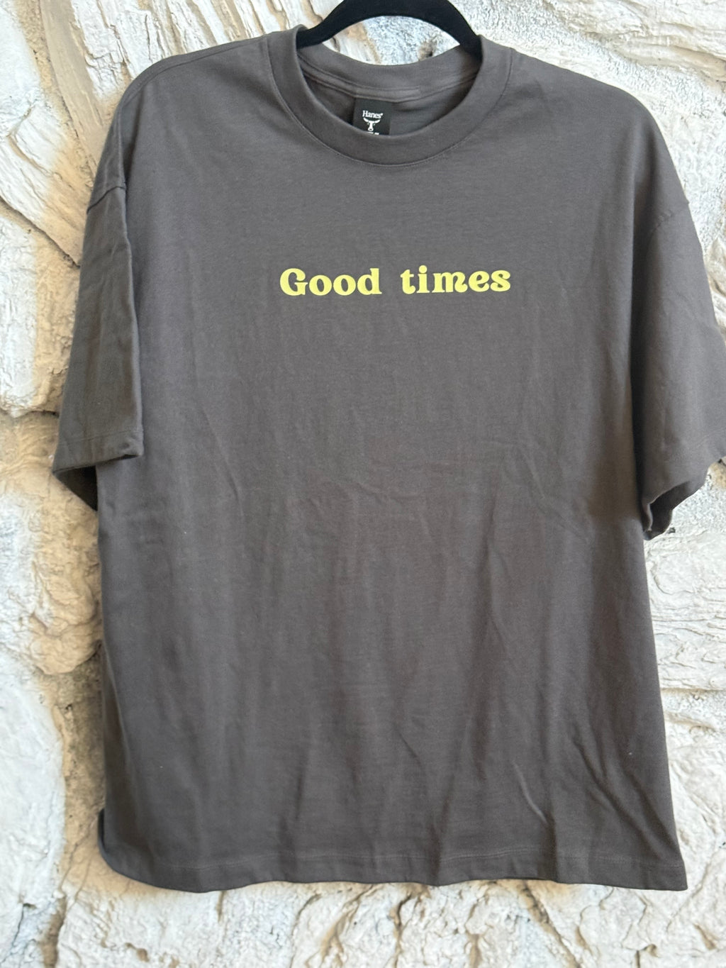 Grey Oversized Good Times Tee